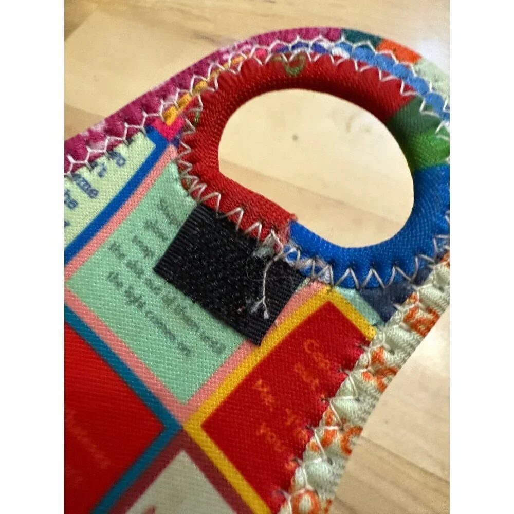 Drinks On Me Coasters Fabric Tote Holder